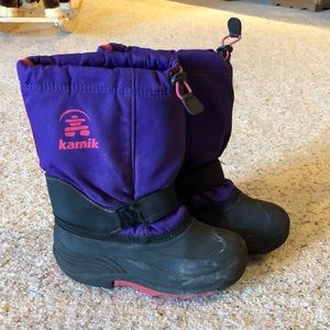 Kamik girls snow boots size 3